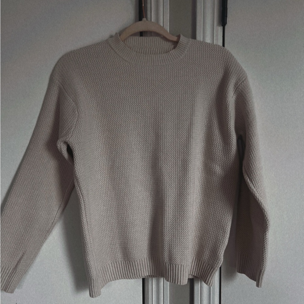 Cozy Beige Knit Sweater